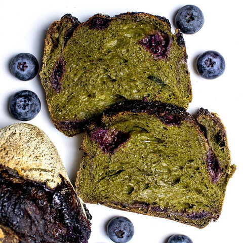 Matcha Blueberry Sourdough