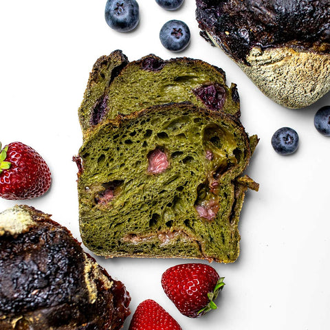 Matcha Blueberry Sourdough
