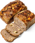 Loaf of cheddar jalapeno sourdough bread