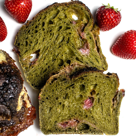 Matcha Strawberry Sourdough